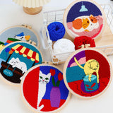 Punch Needle Starter Kit Animals Adjustable Embroidery kit