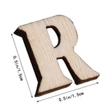 Letters Wooden Wood Slice Alphabets Wooden Chipboard embellishments  Scrapbook DIY Crafts