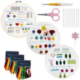 DIY Embroidery kits with Hoop " Practice Kits" suit beginner