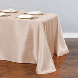 1pcs Satin Tablecloth Modern Table Decor for Christmas Wedding Party set 3