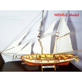 Spanish Baltimore Schooner Ship Model Building Kit  Halcon Retro Cannons Luxurious Sailboat