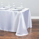 145x275cm Rectangle Tablecloth for Wedding  Party Dining Satin Table Cloth