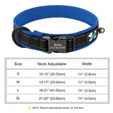 Reflective Personalized Dog Collar ID Nylon Collar Soft Padded  for Small to Large Dogs