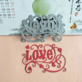 Love Hearts Metal Cutting Dies for Scrapbooking  Paper Cards