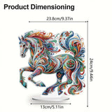 5D DIY Diamond Painting Special Shape Drill Desk Ornament "Horse"