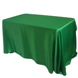 Elegant Satin Rectangle Tablecloth Perfect for Wedding Party Decoration set B