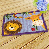 Latch hook DIY rug kit preprinted " 23 various patterns" sizes vary