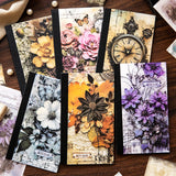 40pcs/pack Vintage Floral Materials Paper DIY Flower Collage Photo Album Junk Journal DIY scrapbooking