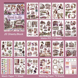 20 Sheets The Harvest day Sticker Book Large Size Junk Journal DIY scrapbooking