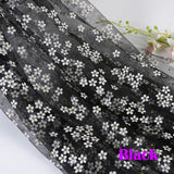 150cm Small Plum Blossom Tulle Soft Flower Floret Mesh Fabric for Party Decoration