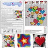 Latch hook DIY rug kit preprinted " Butterfly" approx 3 sizes available