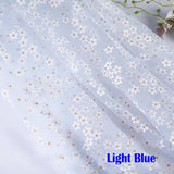 150cm Small Plum Blossom Tulle Soft Flower Floret Mesh Fabric for Party Decoration