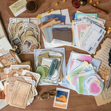 100 pcs Vintage Decorative paper Junk Journal DIY scrapbooking