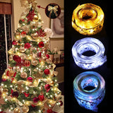 Ribbon Fairy Light Christmas Decoration Ornaments For Home
