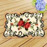 Latch hook DIY rug kit preprinted " 23 various patterns" sizes vary