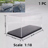 10 Sizes - 1/87 1/64 1/43 1/32 1/24 1/18 Clear Acrylic Car Model Display Box Dust Cover