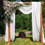 300x70cm Luxury Sheer Chiffon Fabric Rustic Wedding Decoration Table Runner Decor