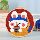 Punch Needle Starter Kit Animals Adjustable Embroidery kit