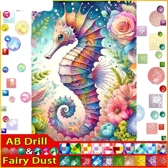 5D DIY Diamond Embroidery Full Square/round Fairy Dust AB Diamond Painting 