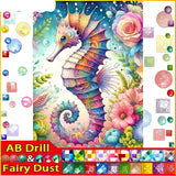 5D DIY Diamond Embroidery Full Square/round Fairy Dust AB Diamond Painting "Animal Hippo"