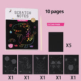 Children Scratch Art Painting Set Magic Rainbow Colors for children