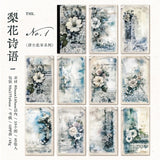40pcs/pack Vintage Floral Materials Paper DIY Flower Collage Photo Album Junk Journal DIY scrapbooking