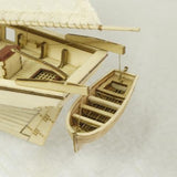 Scale 1/100 Halcon1840 Mini lifeboat wooden model kits