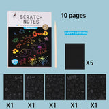 Children Scratch Art Painting Set Magic Rainbow Colors for children