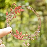 Autumn Letter Leaf Ring metal cutting die Metal Cutting Dies for Scrapbooking  Paper Cards