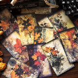 40pcs/pack Vintage Floral Materials Paper DIY Flower Collage Photo Album Junk Journal DIY scrapbooking