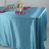 Reusable Satin Tablecloth Wedding Marriage Party Decoration Polyester Table Cloth Set A