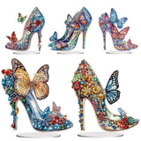 5D DIY Diamond Painting Special Shape Drill Desk Ornament "Crystal high heels"