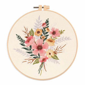 DIY Flower Embroidery Starter Kit for Beginner