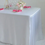 Reusable Satin Tablecloth Wedding Marriage Party Decoration Polyester Table Cloth Set A