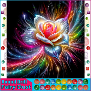 5D DIY Diamond Embroidery Full Square/round Fairy Dust AB Diamond Painting "Coloured Flower"