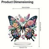 5D DIY Diamond Painting Special Shape Drill Desk Ornament "Butterfly"