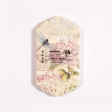 45 Pcs Floral Lady Craft Paper Junk Journal Ephemera Tag Label Retro Butterfly Rose DIY Album Scrapbooking Material Paper Pack