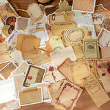 100 pcs Vintage Decorative paper material Labels Junk Journal DIY scrapbooking