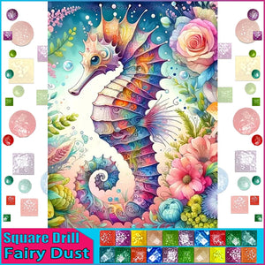 5D DIY Diamond Embroidery Full Square/round Fairy Dust AB Diamond Painting "Animal Hippo"