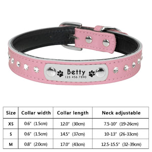 Personalized Cat Dog Collar Adjustable Bowknot Anti-lost name tag