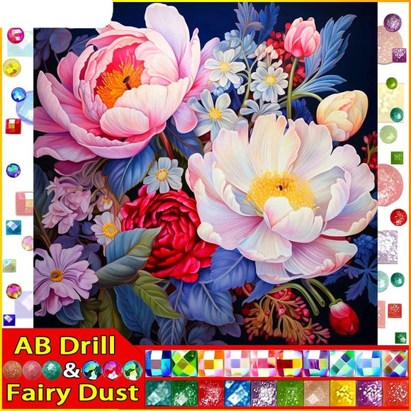 5D DIY Diamond Embroidery Full Square/round Fairy Dust Diamond Painting  