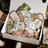 1000 pcs Boxed labels Stickers Vintage Decorative Sticky Labels Junk Journal DIY scrapbooking