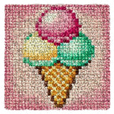 Latch hook DIY rug kit preprinted " 30 Various patterns " approx 30x30
