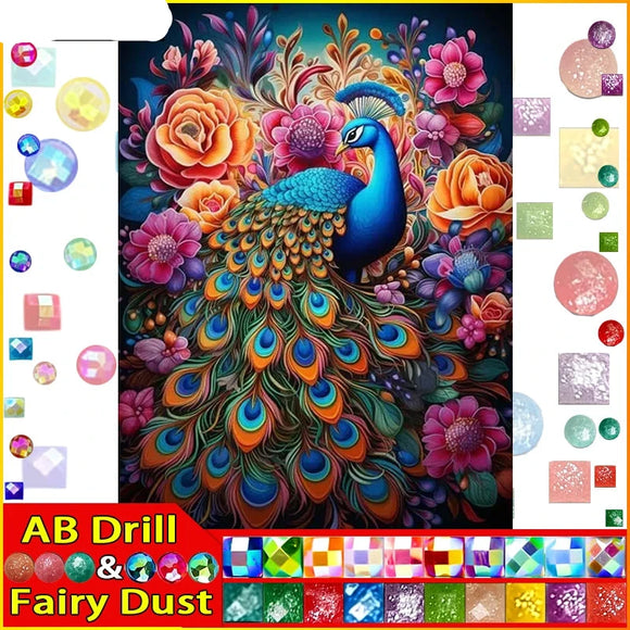 5D DIY Diamond Embroidery Full Square/round Fairy Dust AB Diamond Painting 