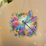 5D DIY Diamond Painting Special Shape Drill Art Hanging Ornament "Crystal Dragonfly"