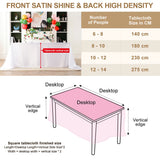 Rectangle Satin Tablecloth Wedding party Birthday Events