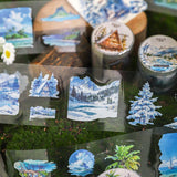 5x200cm Four Seasons Scenery Tape Stickers Junk Journal DIY scrapbooking