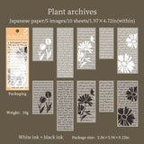 Texture Poetry Stickers Pack Junk Journal DIY scrapbooking