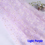 150cm Small Plum Blossom Tulle Soft Flower Floret Mesh Fabric for Party Decoration