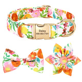 Personalized Dog Collar Cute Bowknot Flower For Small to Large Dogs